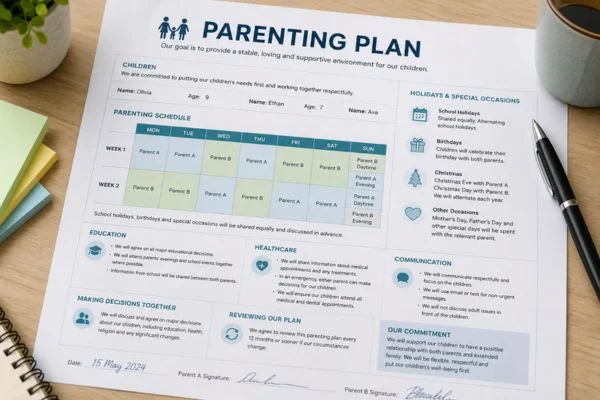 Understand parenting plans Newtown